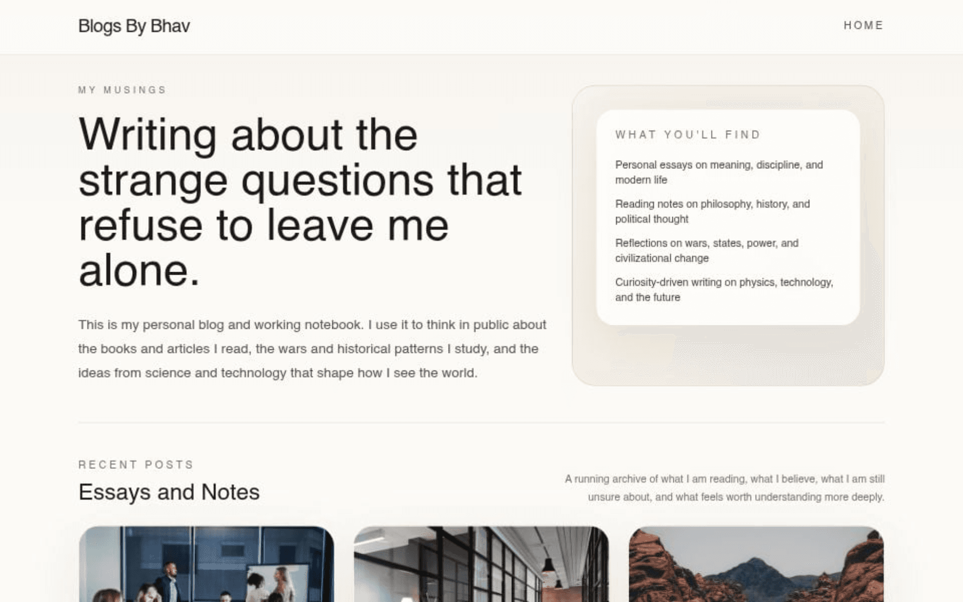 Blogs By Bhav